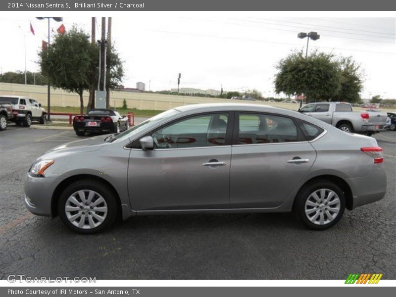 Brilliant Silver / Charcoal 2014 Nissan Sentra S