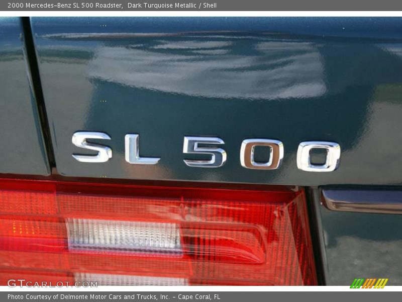 Dark Turquoise Metallic / Shell 2000 Mercedes-Benz SL 500 Roadster