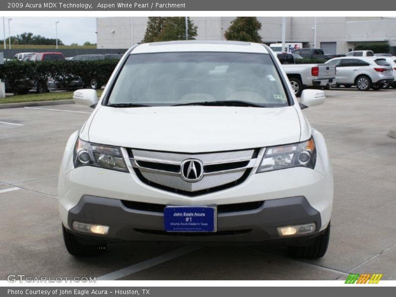 Aspen White Pearl / Parchment 2009 Acura MDX Technology