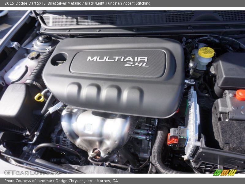 Billet Silver Metallic / Black/Light Tungsten Accent Stitching 2015 Dodge Dart SXT
