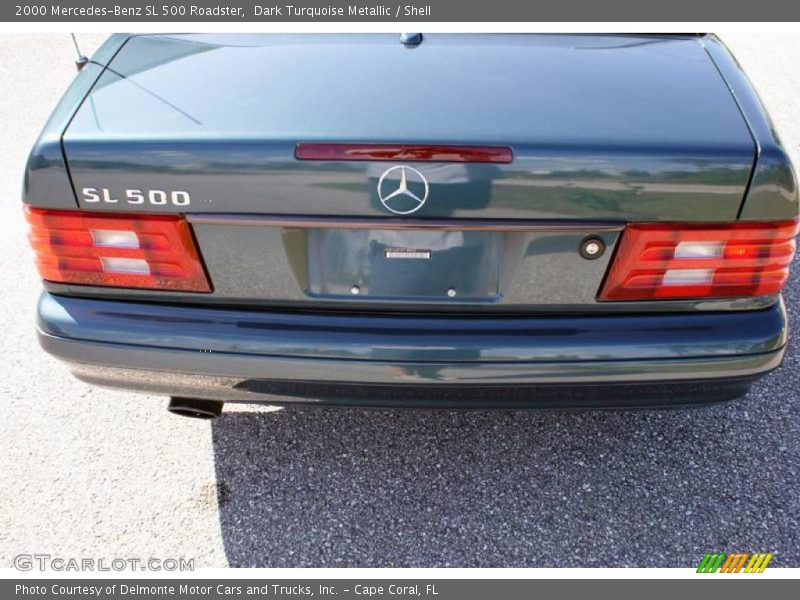 Dark Turquoise Metallic / Shell 2000 Mercedes-Benz SL 500 Roadster