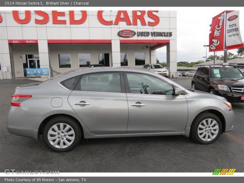 Brilliant Silver / Charcoal 2014 Nissan Sentra S