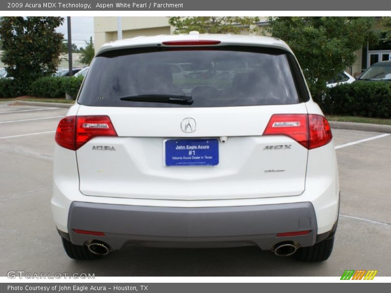 Aspen White Pearl / Parchment 2009 Acura MDX Technology