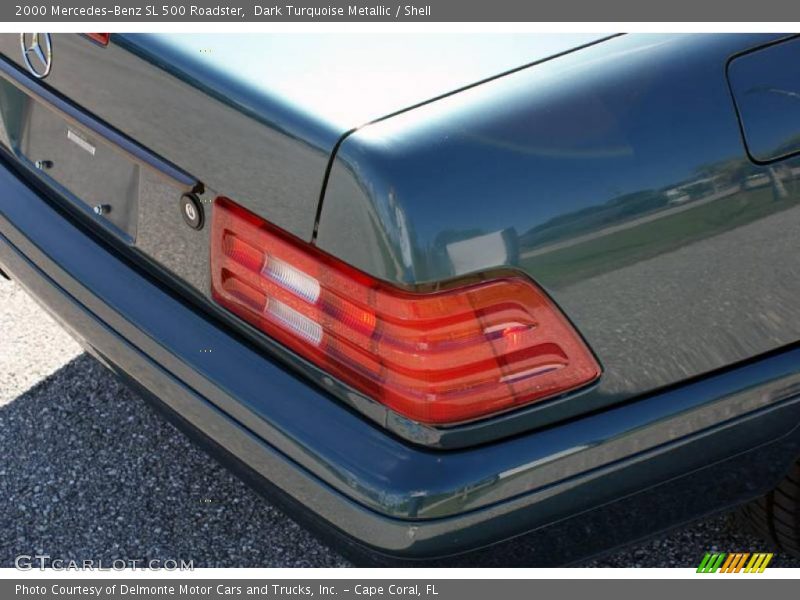 Dark Turquoise Metallic / Shell 2000 Mercedes-Benz SL 500 Roadster