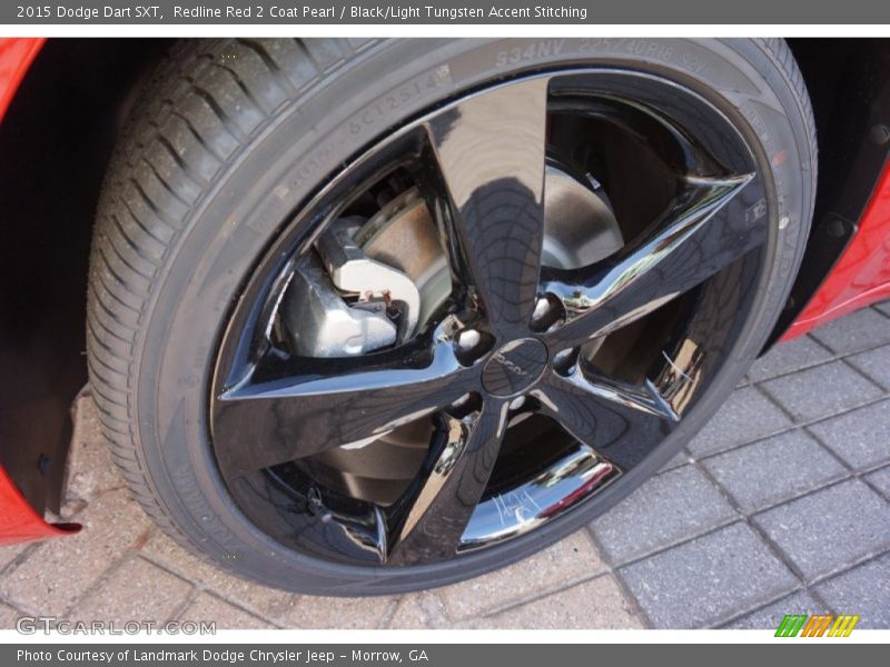Redline Red 2 Coat Pearl / Black/Light Tungsten Accent Stitching 2015 Dodge Dart SXT