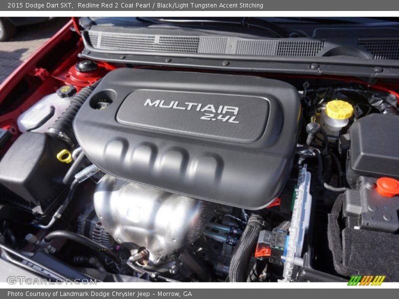 Redline Red 2 Coat Pearl / Black/Light Tungsten Accent Stitching 2015 Dodge Dart SXT