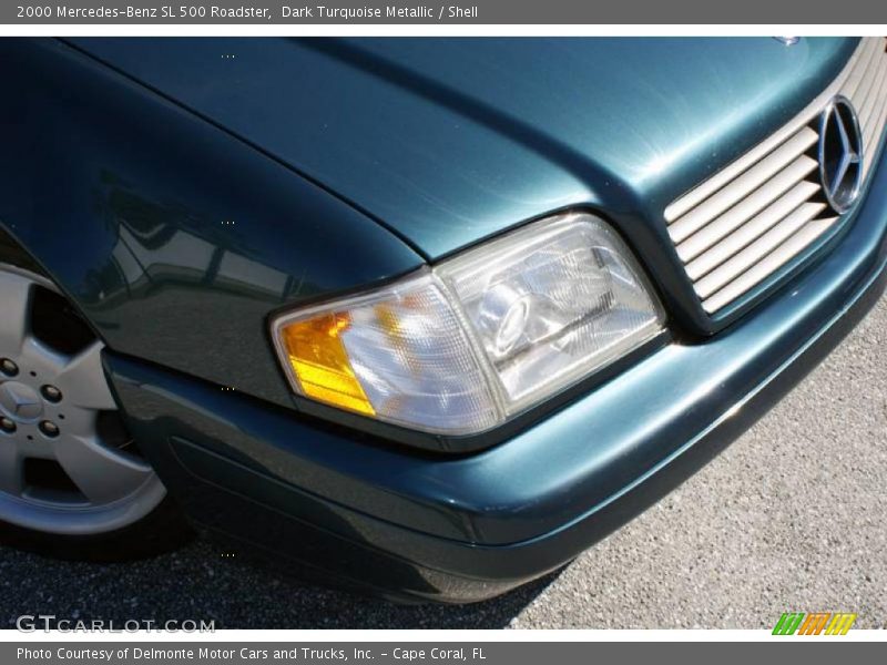 Dark Turquoise Metallic / Shell 2000 Mercedes-Benz SL 500 Roadster