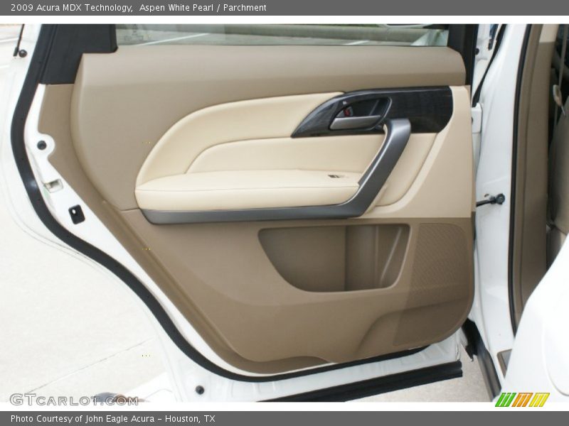 Aspen White Pearl / Parchment 2009 Acura MDX Technology