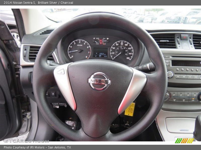 Brilliant Silver / Charcoal 2014 Nissan Sentra S