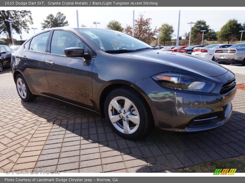 Granite Crystal Metallic / Black/Light Tungsten Accent Stitching 2015 Dodge Dart SXT