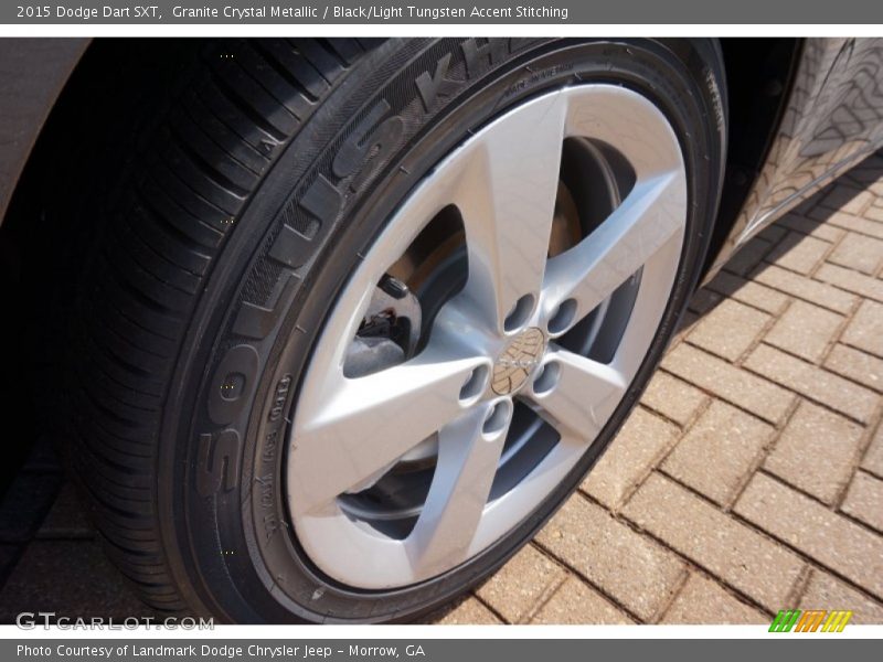 Granite Crystal Metallic / Black/Light Tungsten Accent Stitching 2015 Dodge Dart SXT