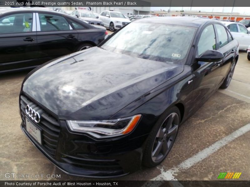 Phantom Black Pearl / Black 2015 Audi A6 3.0T Prestige quattro Sedan