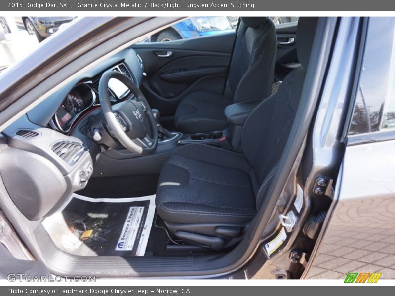 Granite Crystal Metallic / Black/Light Tungsten Accent Stitching 2015 Dodge Dart SXT