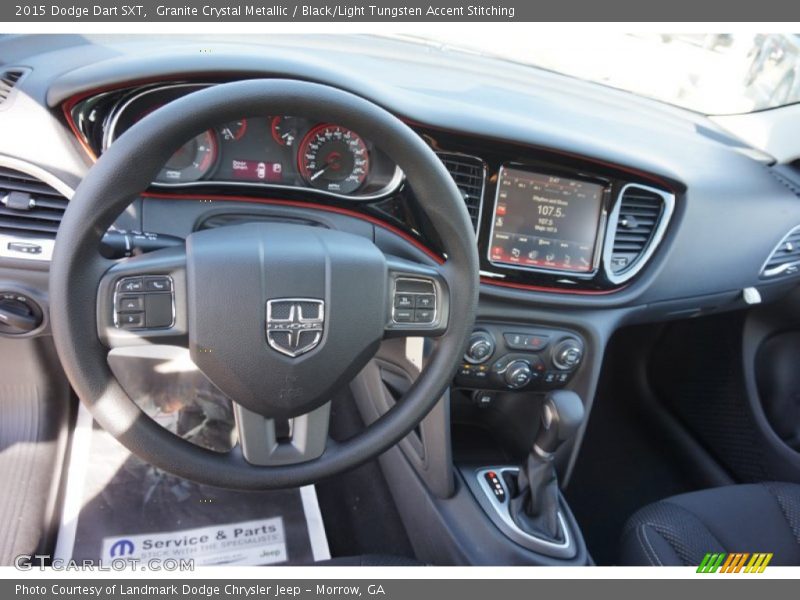 Granite Crystal Metallic / Black/Light Tungsten Accent Stitching 2015 Dodge Dart SXT