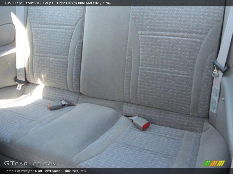 Light Denim Blue Metallic / Gray 1998 Ford Escort ZX2 Coupe
