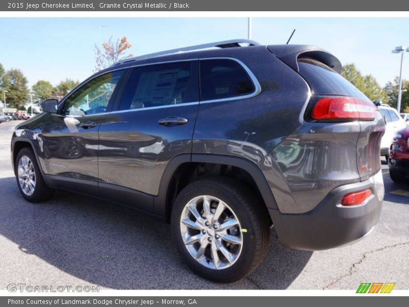 Granite Crystal Metallic / Black 2015 Jeep Cherokee Limited