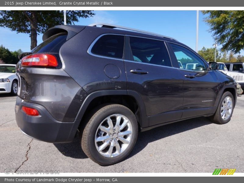 Granite Crystal Metallic / Black 2015 Jeep Cherokee Limited