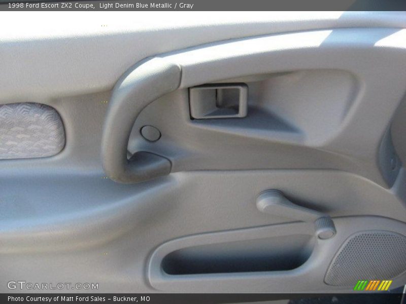 Light Denim Blue Metallic / Gray 1998 Ford Escort ZX2 Coupe