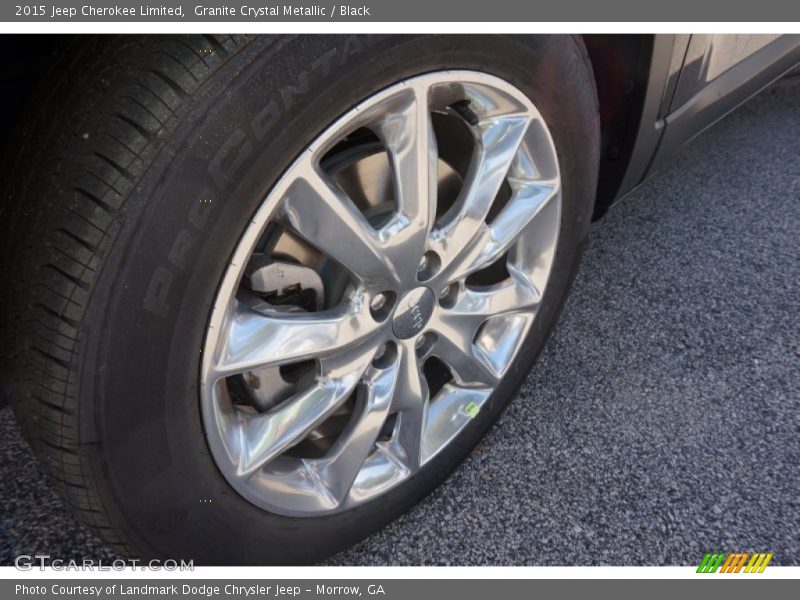 Granite Crystal Metallic / Black 2015 Jeep Cherokee Limited