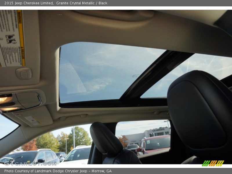 Granite Crystal Metallic / Black 2015 Jeep Cherokee Limited