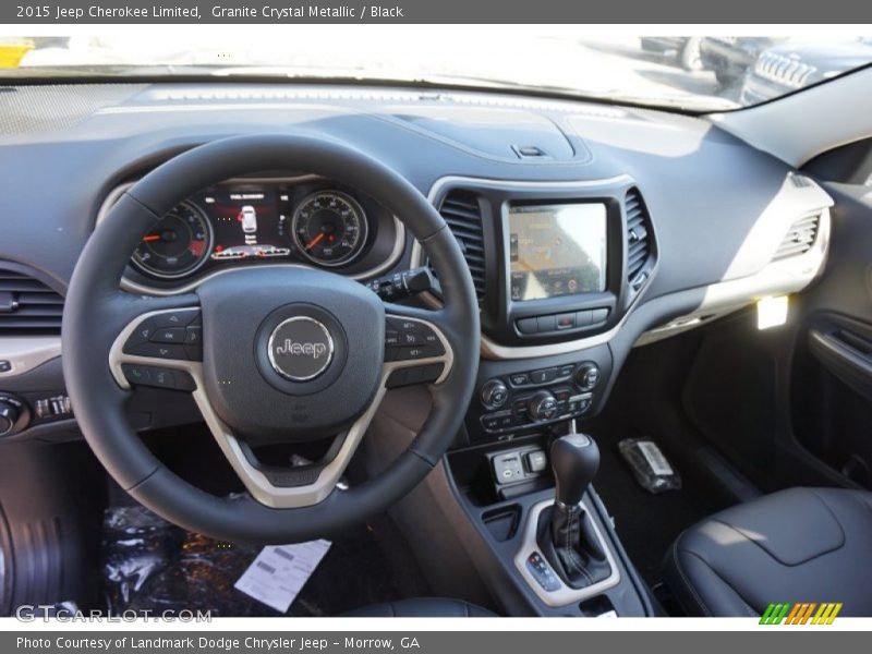 Granite Crystal Metallic / Black 2015 Jeep Cherokee Limited