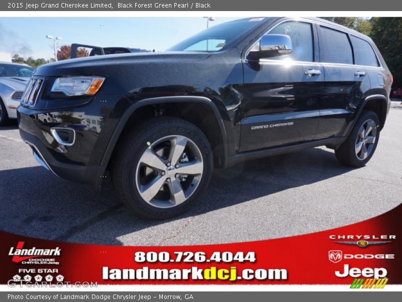 Black Forest Green Pearl / Black 2015 Jeep Grand Cherokee Limited
