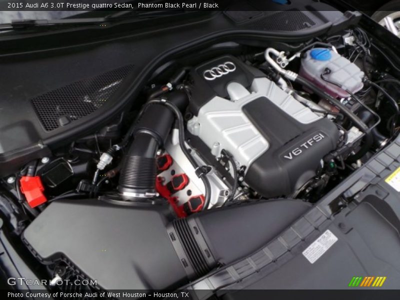 Phantom Black Pearl / Black 2015 Audi A6 3.0T Prestige quattro Sedan