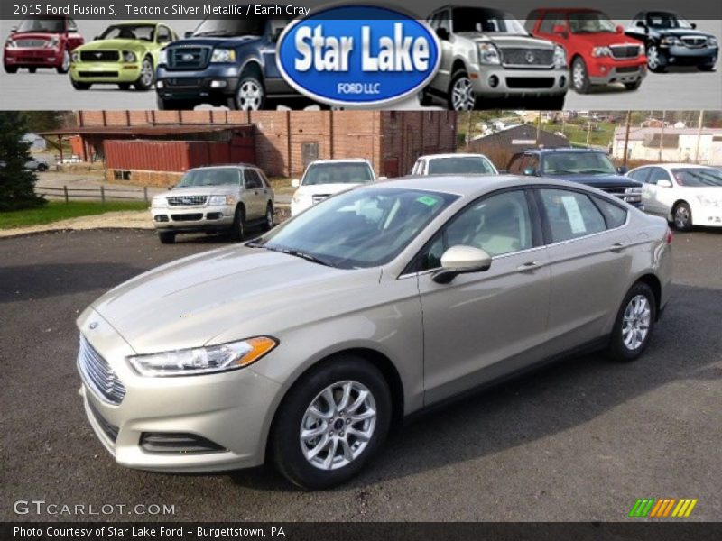 Tectonic Silver Metallic / Earth Gray 2015 Ford Fusion S