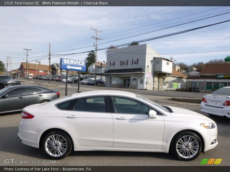  2015 Fusion SE White Platinum Metallic