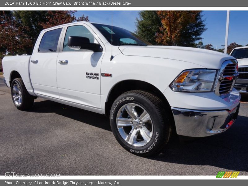 Bright White / Black/Diesel Gray 2014 Ram 1500 Big Horn Crew Cab