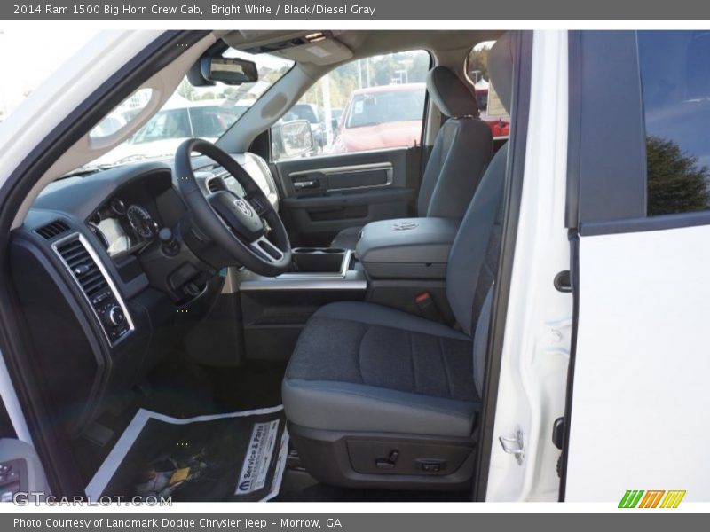 Bright White / Black/Diesel Gray 2014 Ram 1500 Big Horn Crew Cab