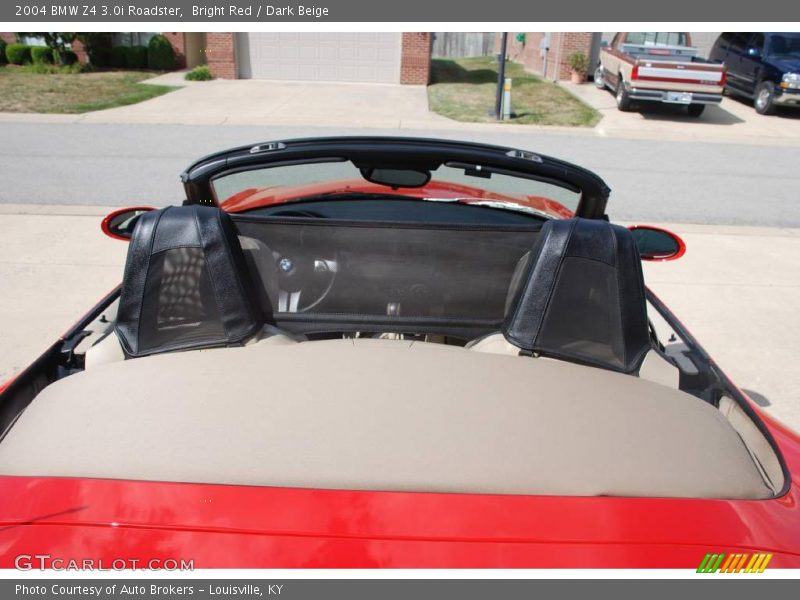 Bright Red / Dark Beige 2004 BMW Z4 3.0i Roadster