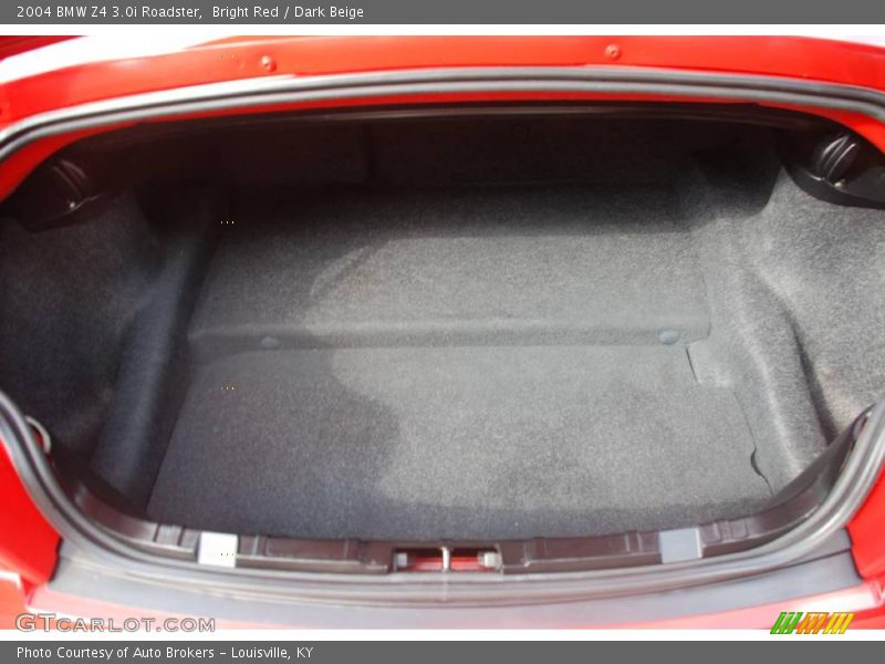 Bright Red / Dark Beige 2004 BMW Z4 3.0i Roadster