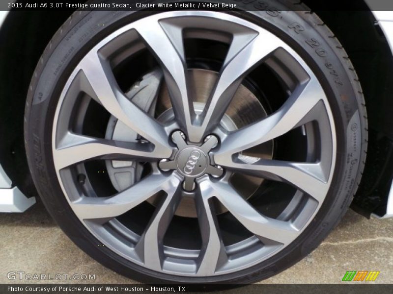 Glacier White Metallic / Velvet Beige 2015 Audi A6 3.0T Prestige quattro Sedan