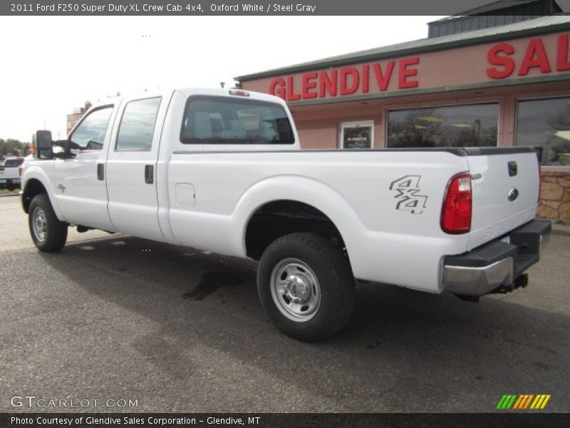 Oxford White / Steel Gray 2011 Ford F250 Super Duty XL Crew Cab 4x4