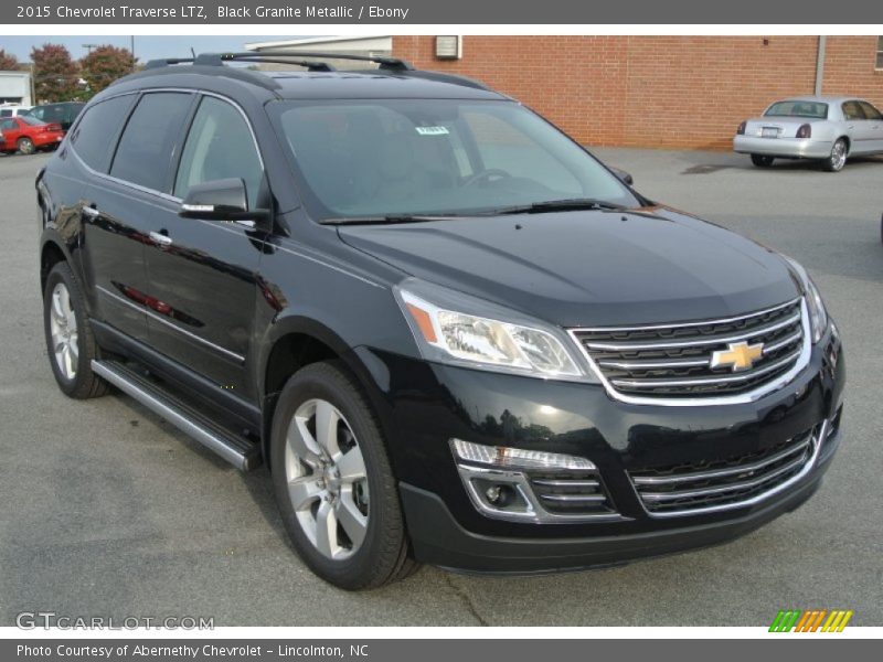 Black Granite Metallic / Ebony 2015 Chevrolet Traverse LTZ