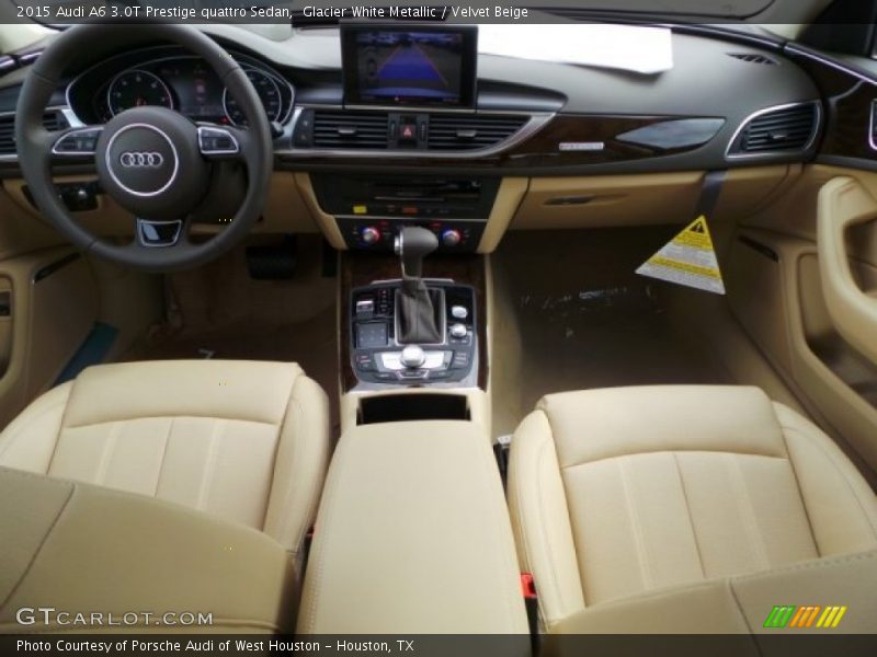 Glacier White Metallic / Velvet Beige 2015 Audi A6 3.0T Prestige quattro Sedan