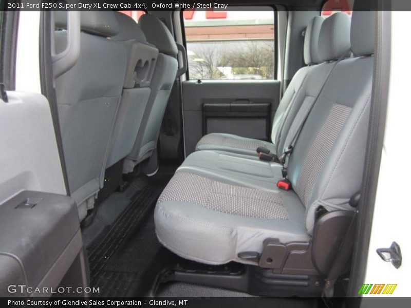 Oxford White / Steel Gray 2011 Ford F250 Super Duty XL Crew Cab 4x4
