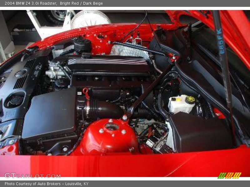 Bright Red / Dark Beige 2004 BMW Z4 3.0i Roadster