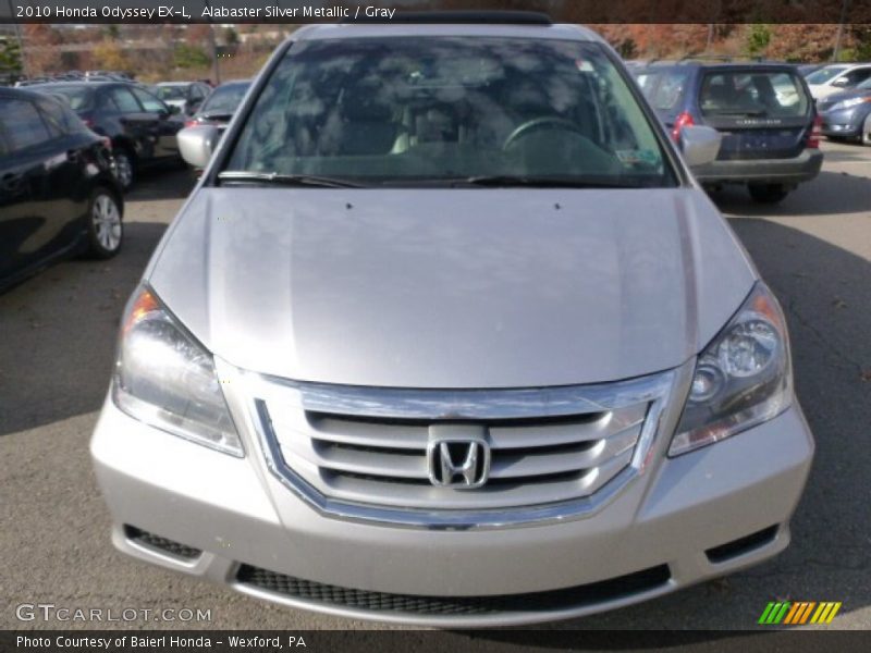 Alabaster Silver Metallic / Gray 2010 Honda Odyssey EX-L