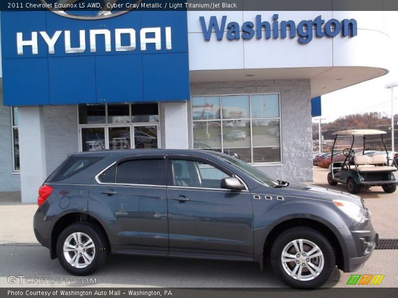 Cyber Gray Metallic / Light Titanium/Jet Black 2011 Chevrolet Equinox LS AWD