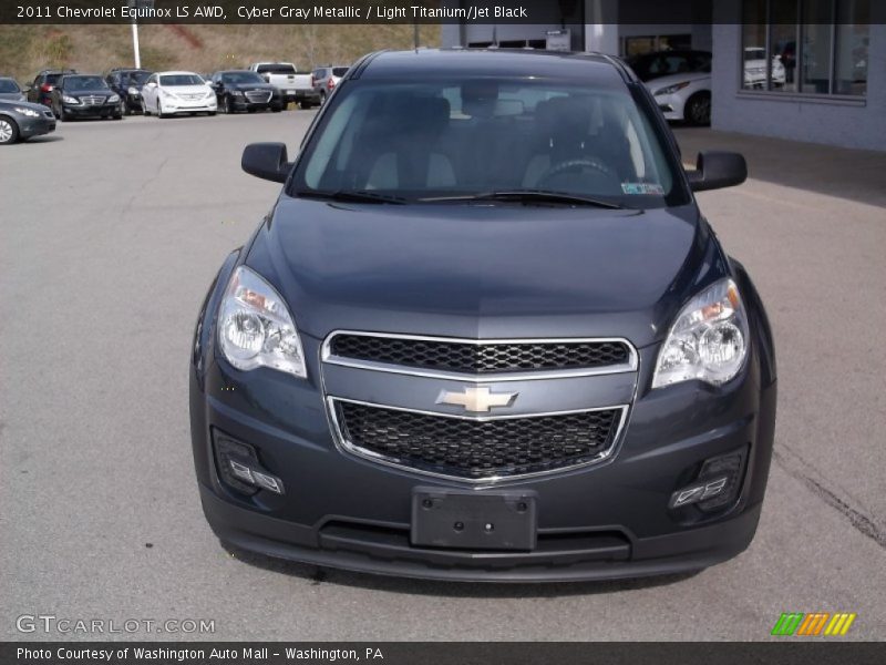 Cyber Gray Metallic / Light Titanium/Jet Black 2011 Chevrolet Equinox LS AWD