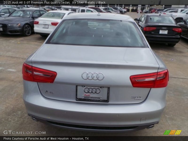 Ice Silver Metallic / Black 2015 Audi A6 3.0T Premium Plus quattro Sedan