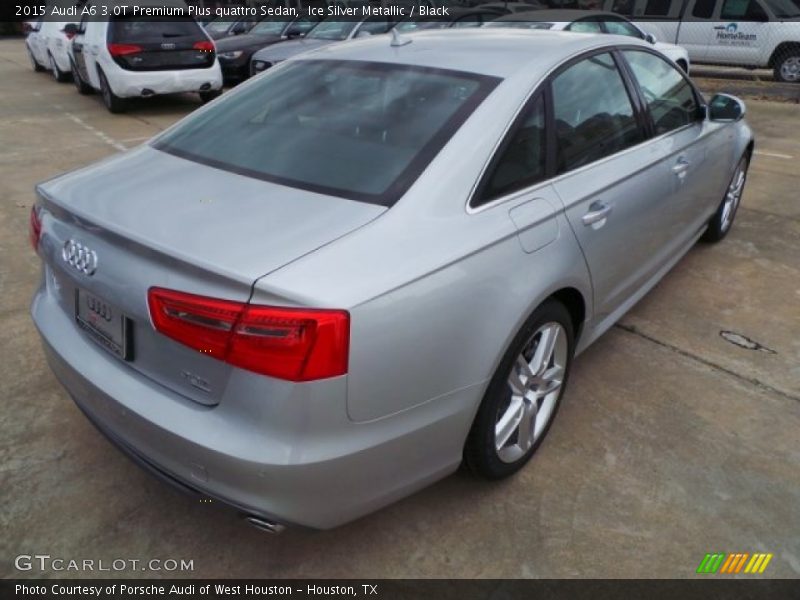 Ice Silver Metallic / Black 2015 Audi A6 3.0T Premium Plus quattro Sedan