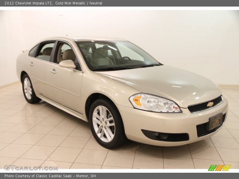 Gold Mist Metallic / Neutral 2012 Chevrolet Impala LTZ