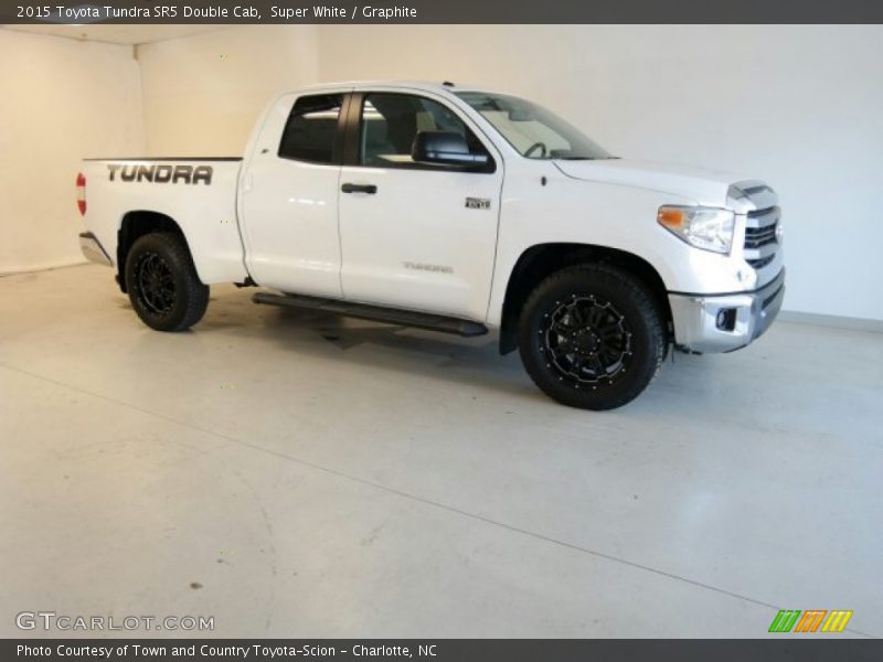 Super White / Graphite 2015 Toyota Tundra SR5 Double Cab