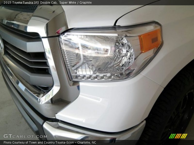 Super White / Graphite 2015 Toyota Tundra SR5 Double Cab