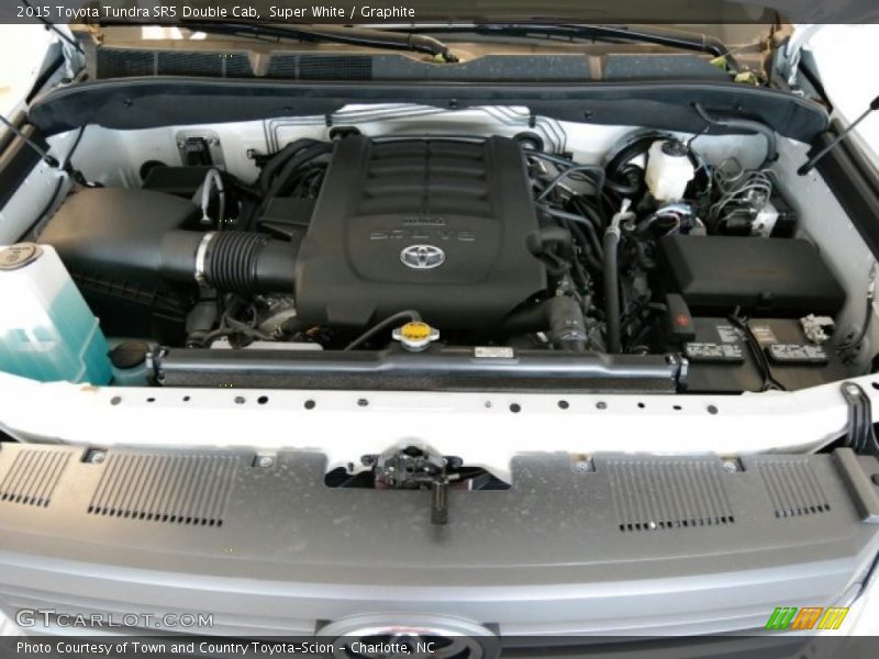 Super White / Graphite 2015 Toyota Tundra SR5 Double Cab