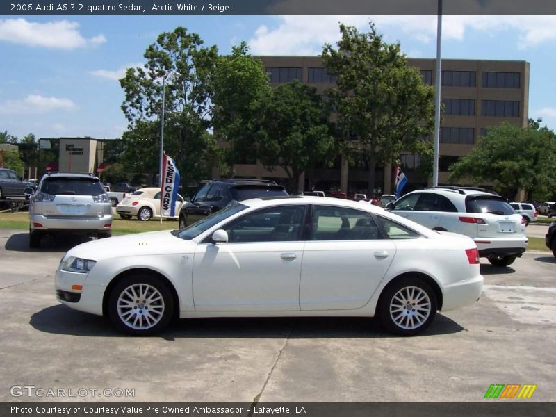 Arctic White / Beige 2006 Audi A6 3.2 quattro Sedan