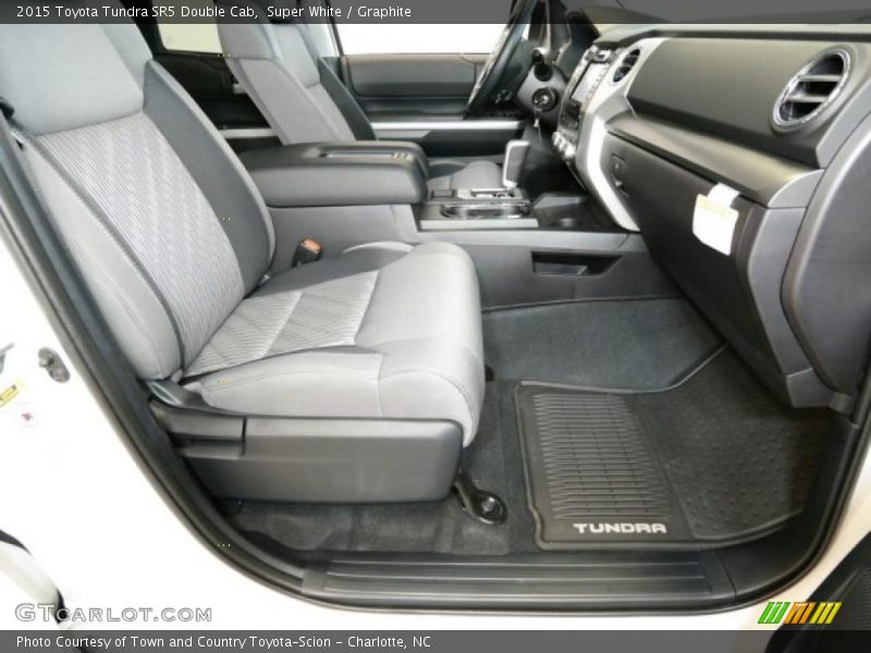 Super White / Graphite 2015 Toyota Tundra SR5 Double Cab